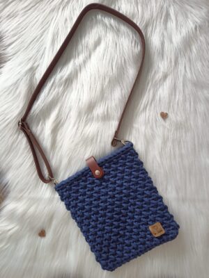 Crossbody kabelka - jeansová tmavá